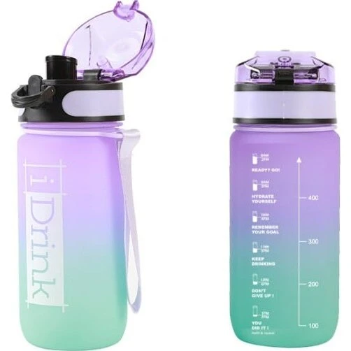 I-Drink Tritan Vandflaske 500 ml Lilla/Grøn