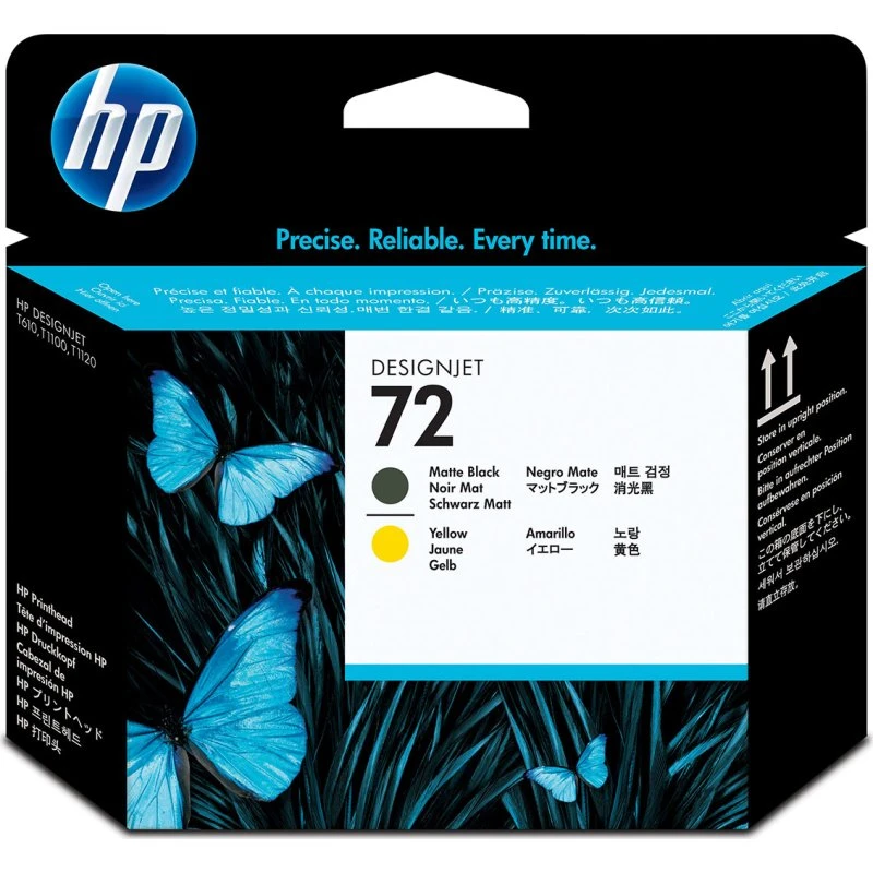 HP 72 Printhead Matte Sort/Gul for DesignJet T1100/T1200/T770