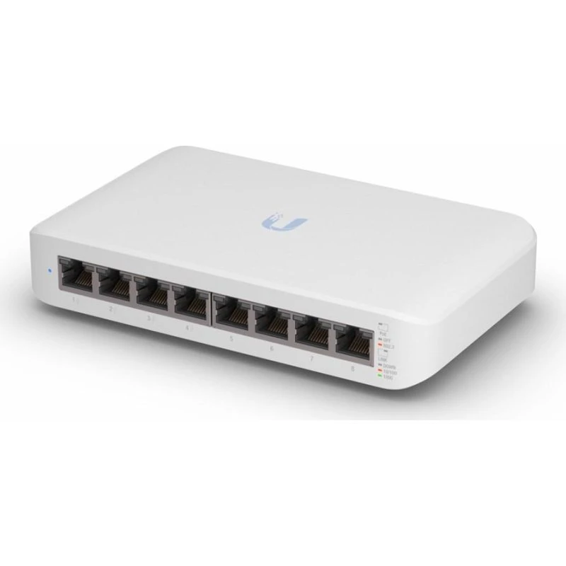 Ubiquiti UniFi Switch Lite 8 PoE+ 52W, hvid