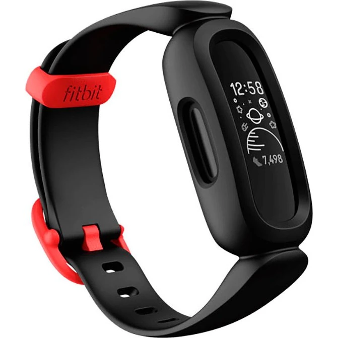 Fitbit Ace 3 Børne Smartwatch, Sort/Rød