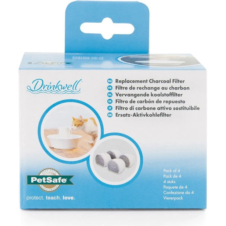 PetSafe Drinkwell udskiftningskulfilter 4-pak, grå