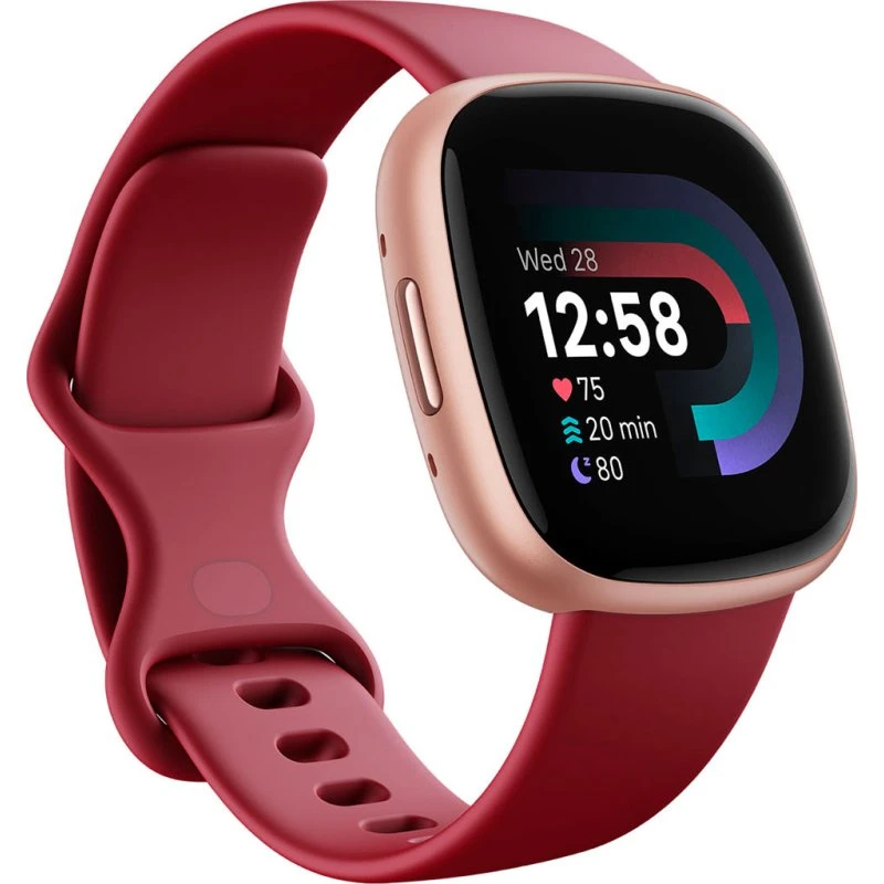 Fitbit Versa 4 Smartwatch i Burgund Kopper