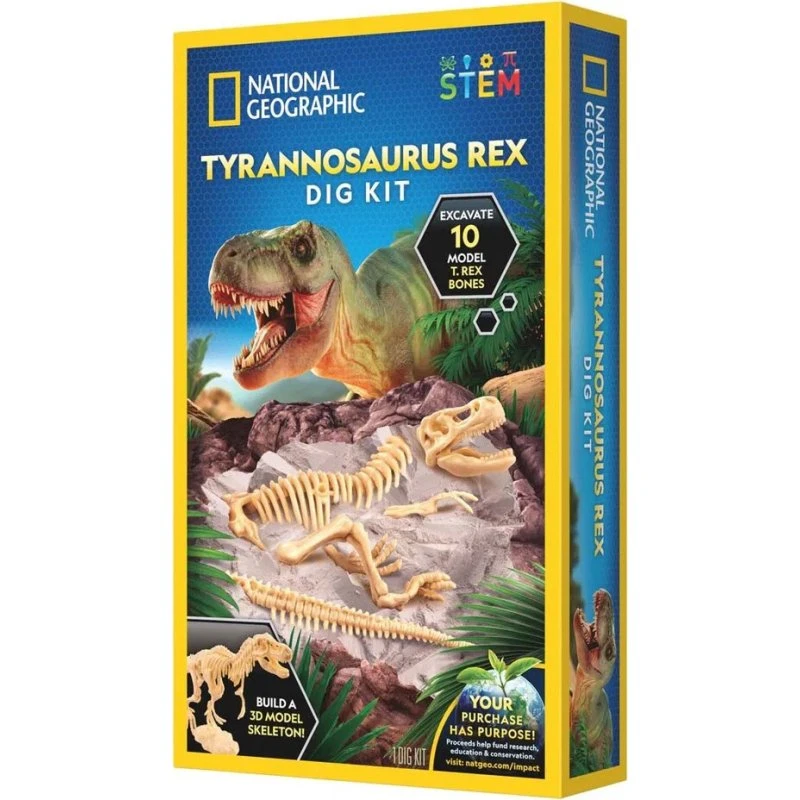 National Geographic Tyrannosaurus Rex - Samleklods med bevægelig kæbe