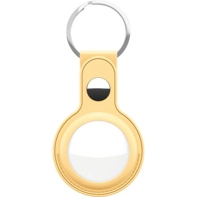 KeyBudz Leather Keyring til AirTag – Gul