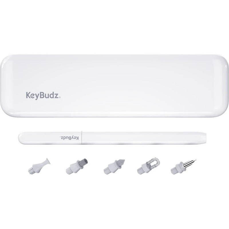 KeyBudz AirCare 2.0 Premium Rensesæt til AirPods og Apple-enheder – Hvid