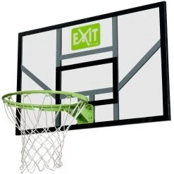 EXIT Galaxy basketballbagplade med kurv og net, grøn/sort