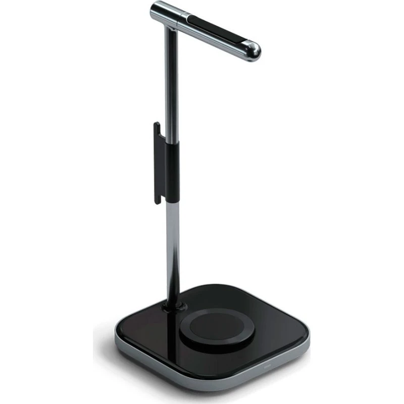 Satechi 2-in-1 Headphone Stand med Qi Opladning (Aluminum)