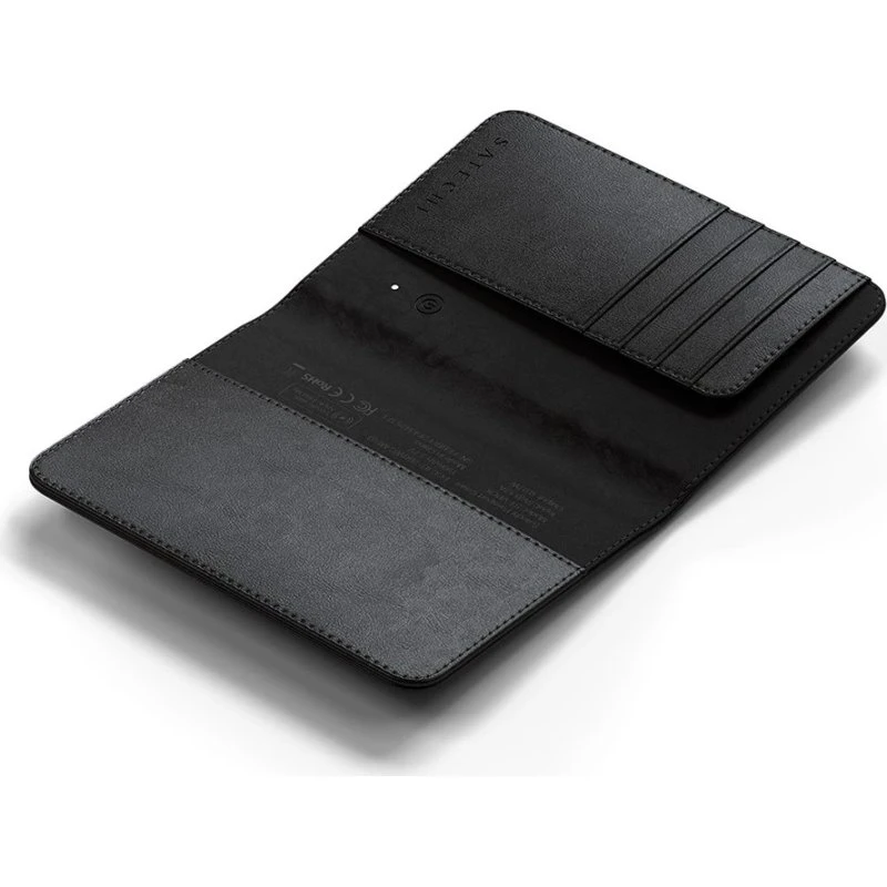 Satechi Vegan-Læder Passport Cover med Find My - Sort