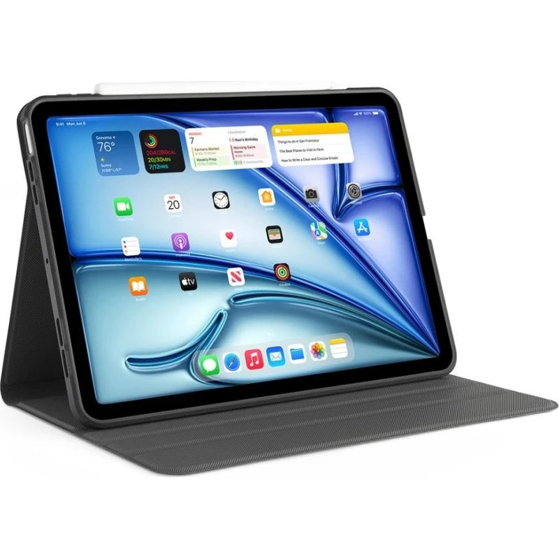 Pipetto Origami No5 Roterende Folio Case, Sort, iPad Air 13" 2024/2025/2026