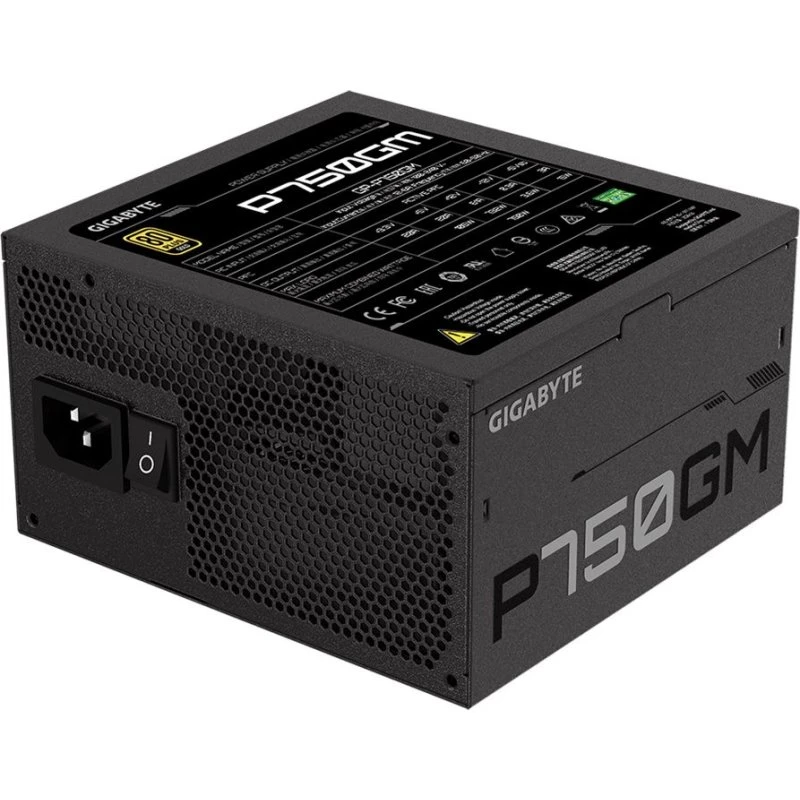 Gigabyte P750GM 750W 80 Plus Gold Fuldt Modulær Strømforsyning