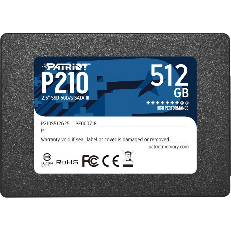 Patriot P210 SSD 512GB SATA 2,5"
