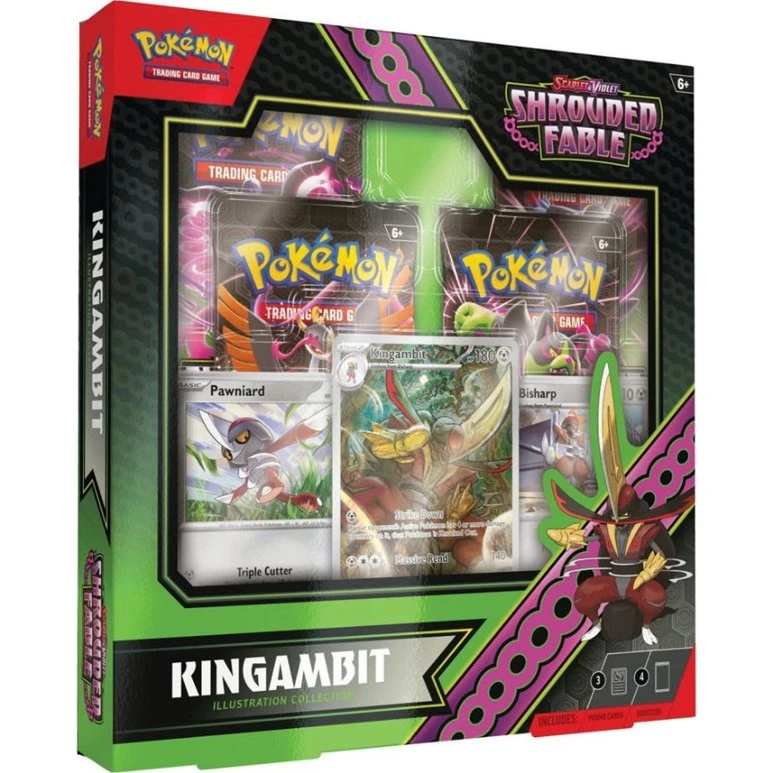 Pokémon TCG: EX Rare Kingambit SV6.5 – 4 Boosterpakker