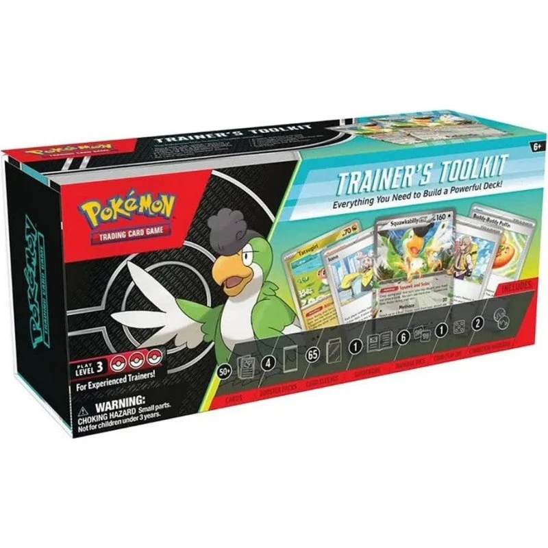 Pokémon TCG: Trainer Toolkit med 4 Booster Pakker – 6+ år