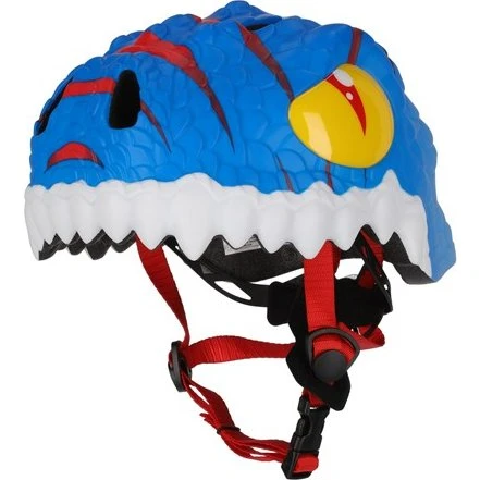 Crazy Safety Dino Cykelhjelm - Blå, 49-55 cm