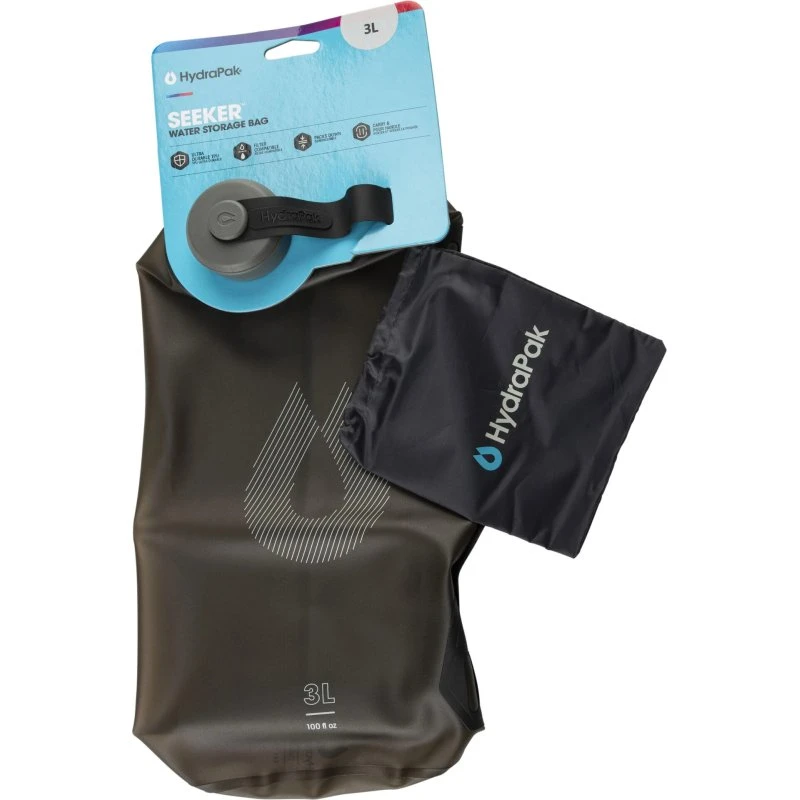 Hydrapak Seeker Drikkeflaske 3L Grå