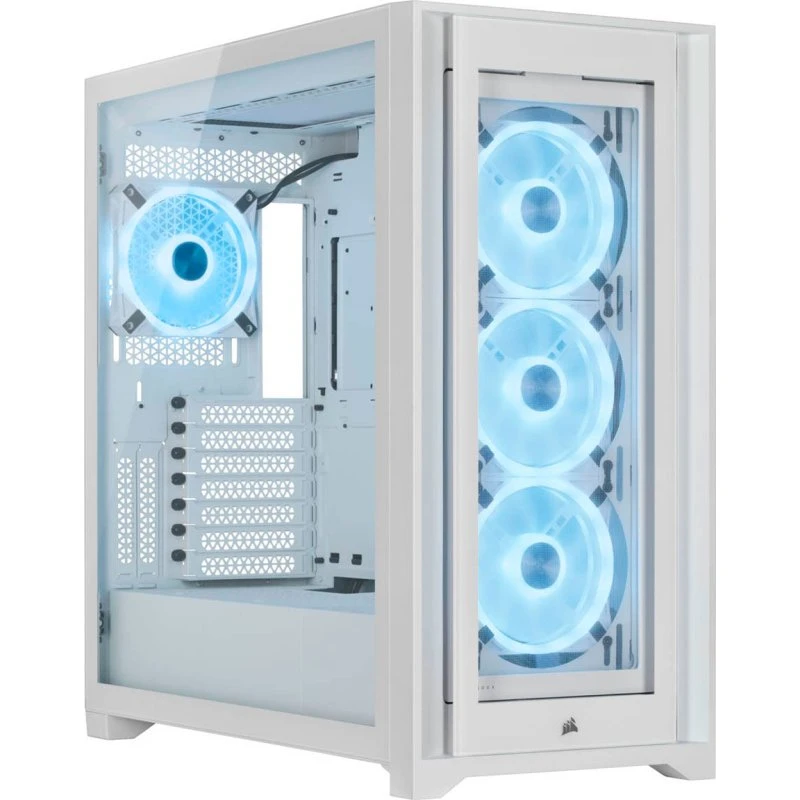 Corsair iCUE 5000X RGB QL Edition Hvid Miditower