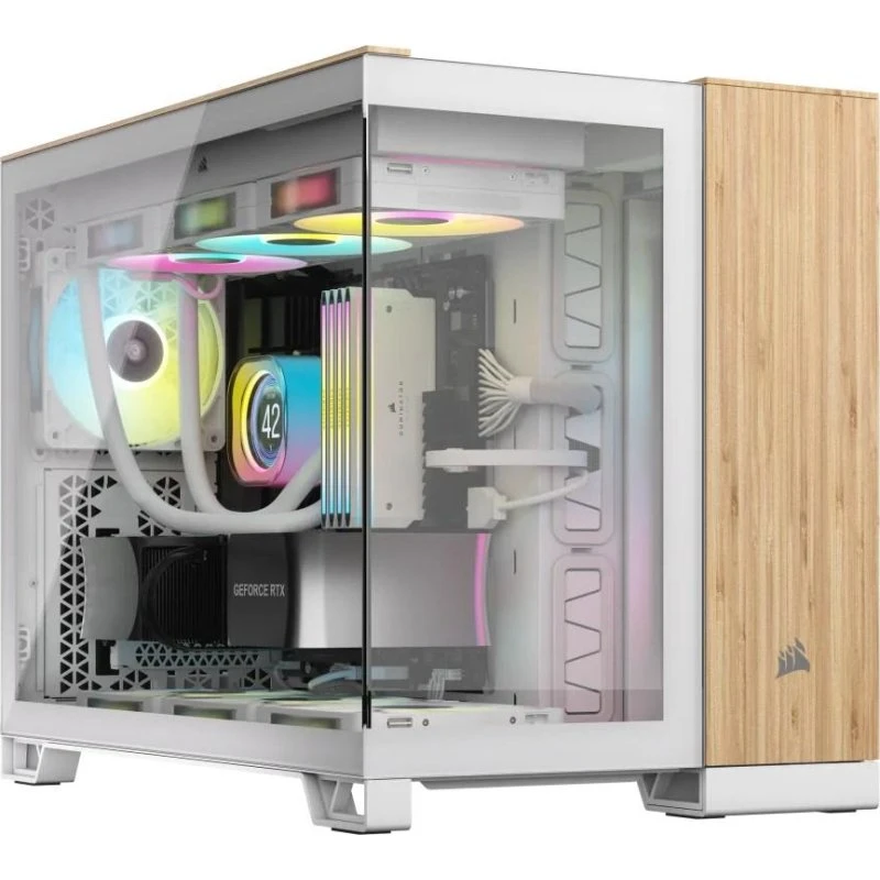 Corsair 2500X Hvid/Bamboo Miditower - 2500X
