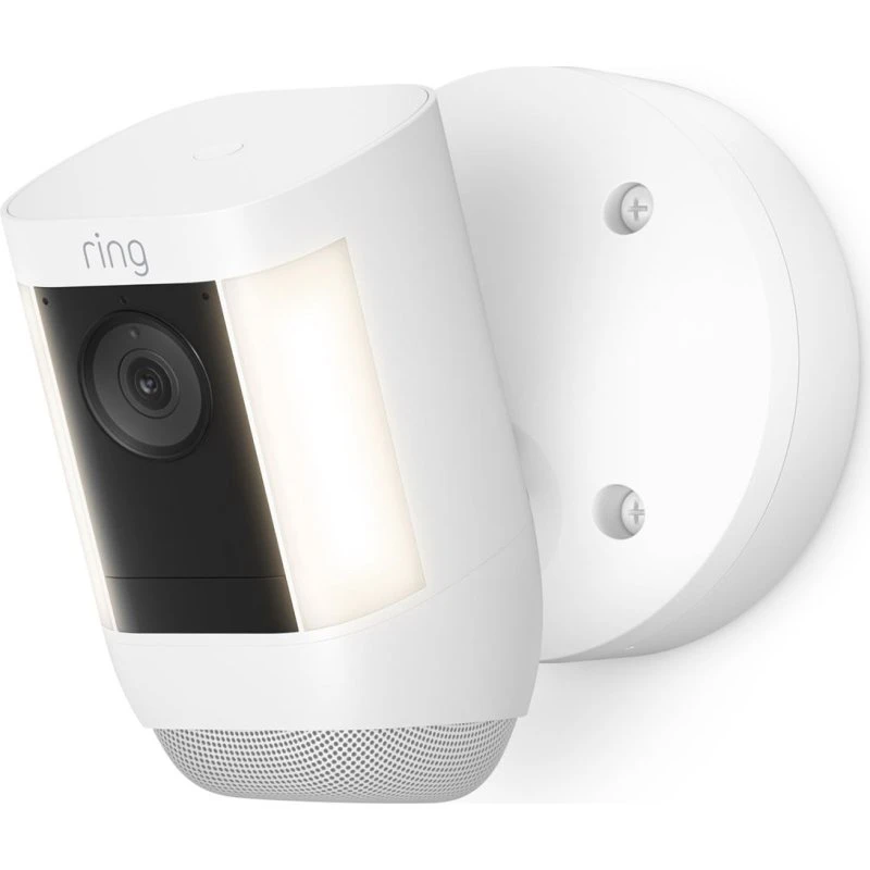 Ring Spotlight Cam Pro Plug-In, Hvid, 1080p, Udendørs Overvågning