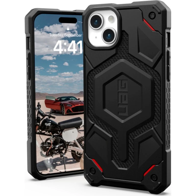 UAG Monarch Pro MagSafe Cover til iPhone 15 Plus Sort