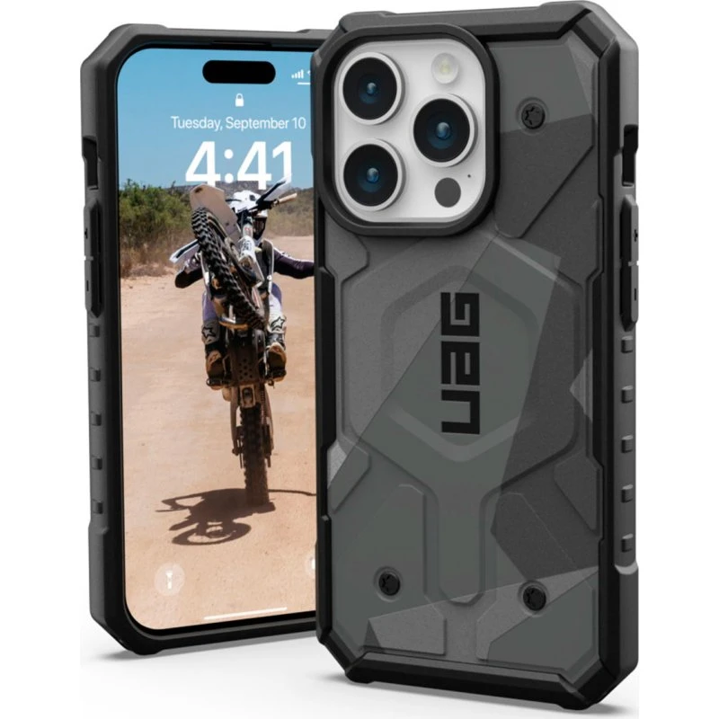 UAG Pathfinder SE Cover til iPhone 15 Pro (6,1") Geo Camo