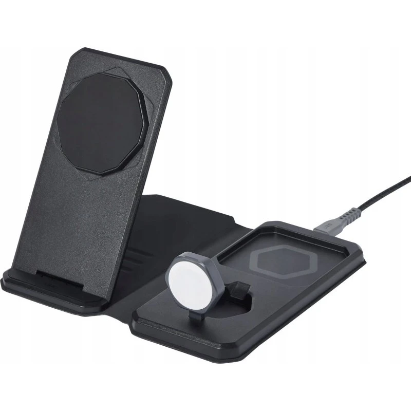 UAG 3-in-1 Trådløs Oplader 15W Sort/Gra