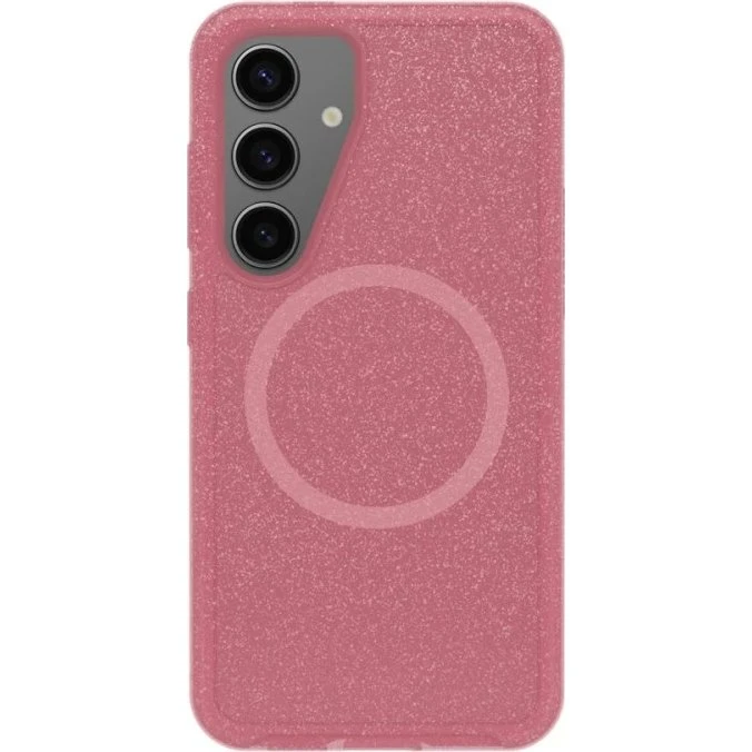 OtterBox Symmetry Magnetisk Cover S25 Klar/Pink