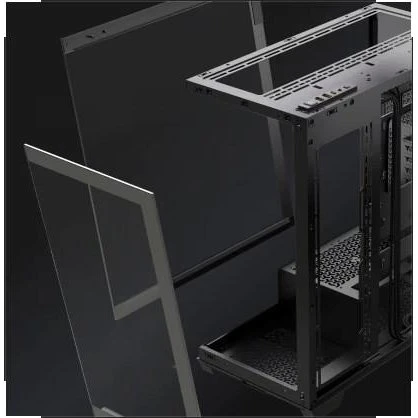 Corsair 3500X LXR LINK TG Midi Tower, sort
