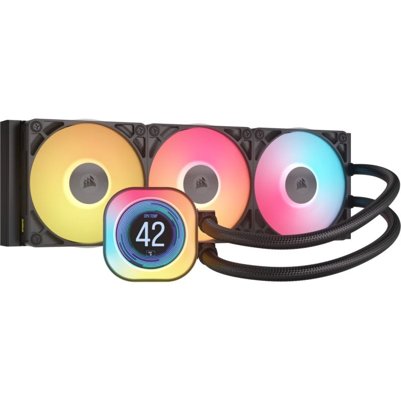 Corsair iCUE LINK TITAN 360 RX LCD 360mm Sort