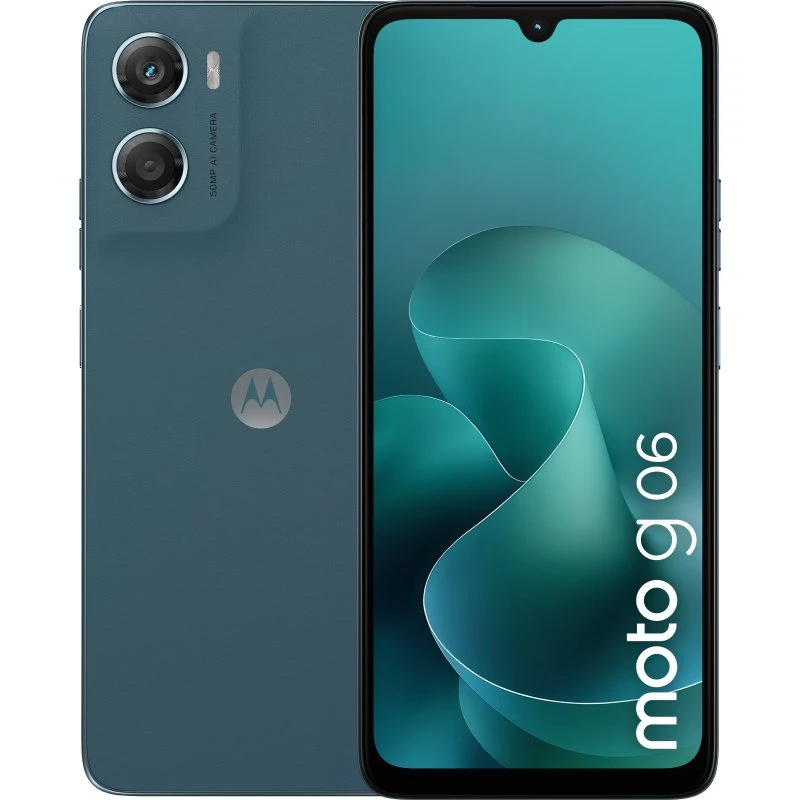 Motorola G06 64GB Blå, 6,8" HD+ Skærm, 4GB RAM