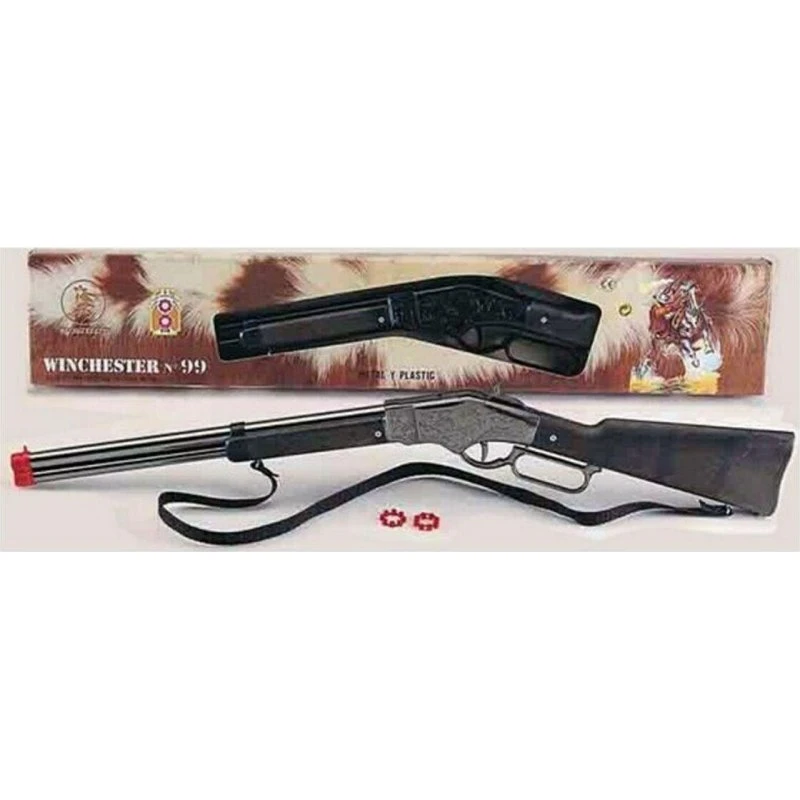 Winchester Gonher 99/0 Legetøjsgevær 70 cm, 8 Skud, Sølv