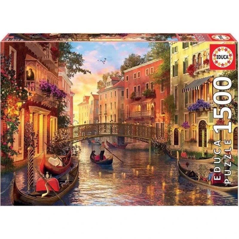 Educa 17124 Sunset i Venedig – 1500 brikker
