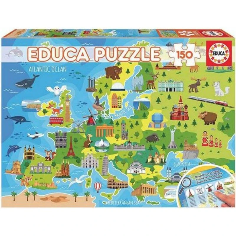 Educa Børnepuslespil Europe Map, 150 brikker