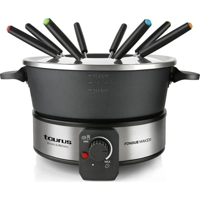 Taurus FF2 Fonduegryde 2L 1000W, Sort/Rustfrit Stål