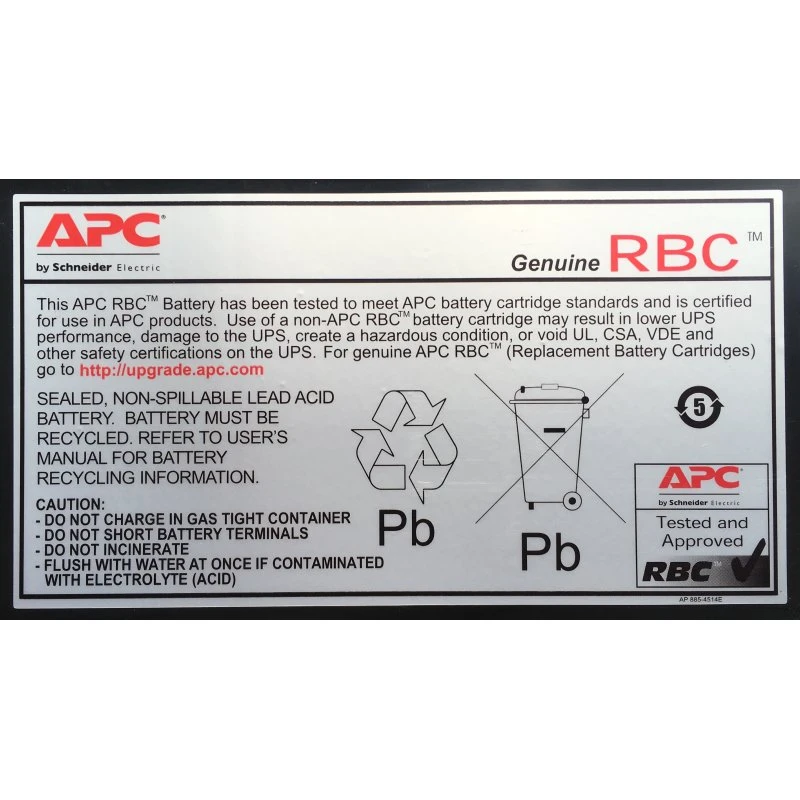 APC RBC33 24V 9Ah UPS-batteri, sort