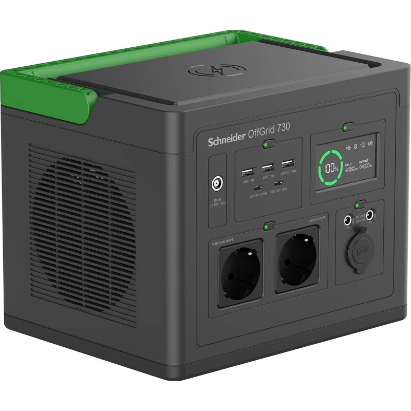APC OffGrid 730 738 Wh, 700W, lithium-ion, sort