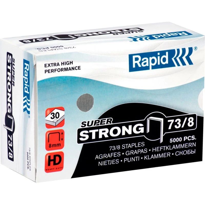 Rapid Super Strong Hæfteklammer 73/8, 8 mm, 5000 stk