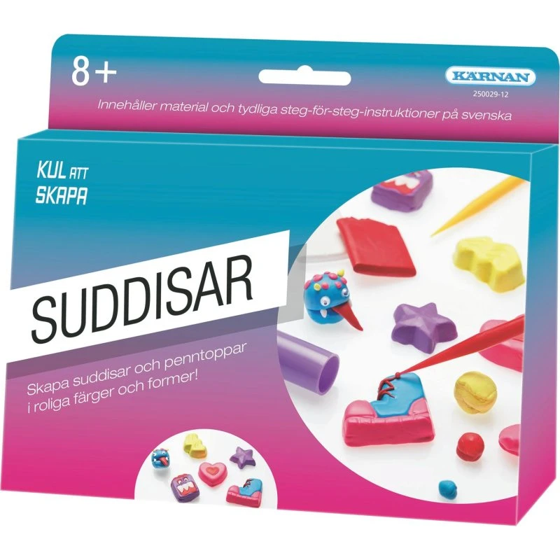 Sjovt at skabe Viskelæder - 6 farver, 3 par øjne, nøgleringe & værktøjer