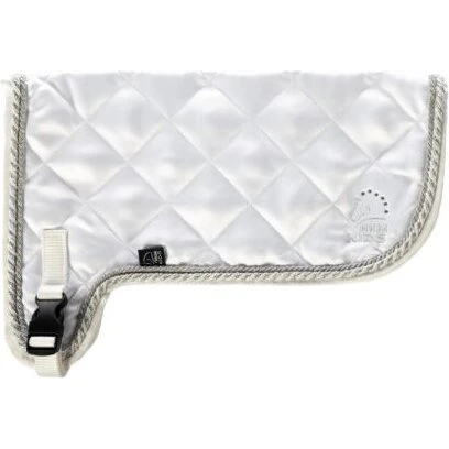 HKM Stævnedækken til kæphest - Hvid, quiltet med sten