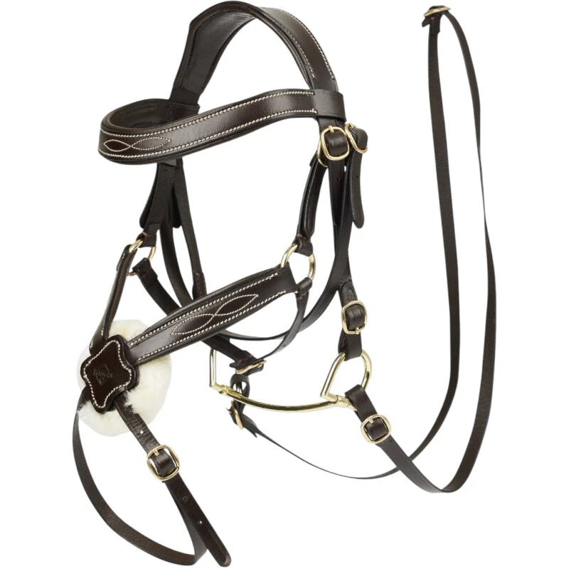 LeMieux Hobby Horse Grackle trense, brun