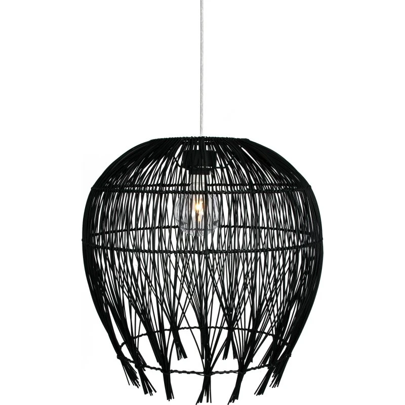 Globen Lighting Montego Lampeskærm, sort, Ø50 cm