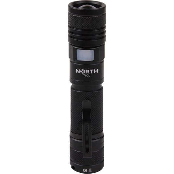 North Lommelygte 700 Lumen Zoom Sort Aviation Aluminium 7W