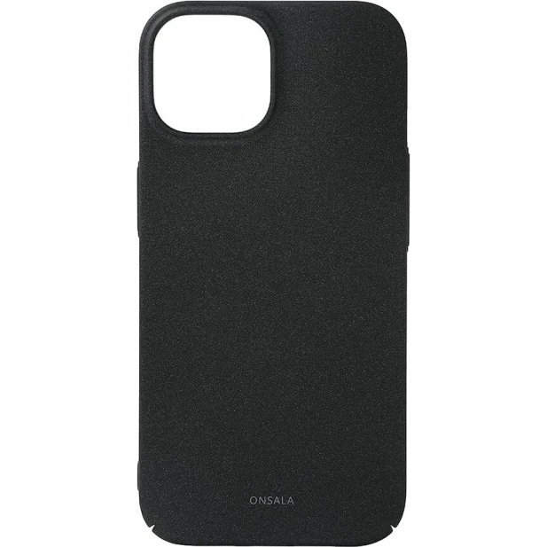 Onsala Mobilcover Ultra Slim Sand Burst Sort til iPhone 15