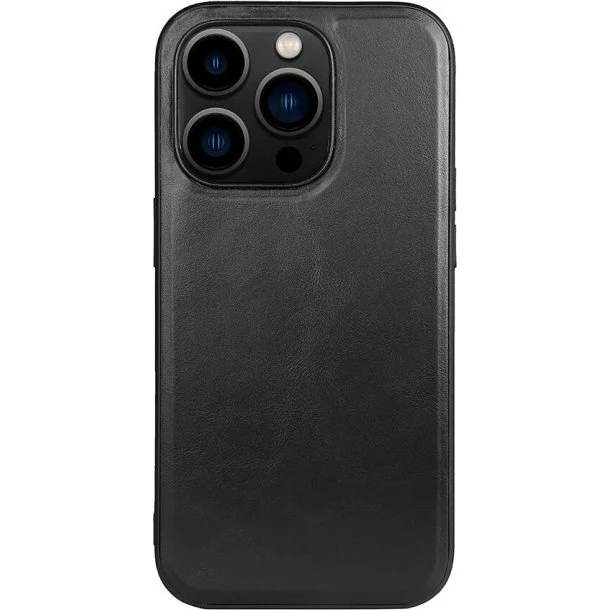 Buffalo MagSeries Læder Cover Sort til iPhone 14 Pro