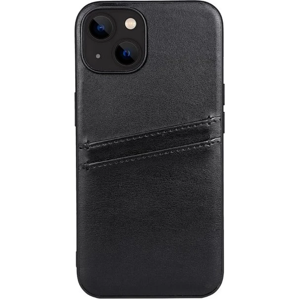 Buffalo Cover PU 2-kort Sort - iPhone 13/14
