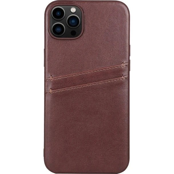 Buffalo Cover PU Brun - iPhone 14 Plus (2 kort)