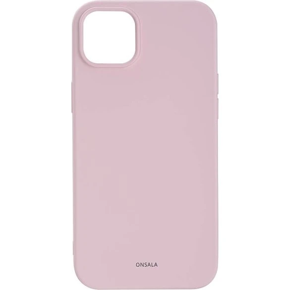 Onsala Silikone Cover Chalk Pink til iPhone 14 Plus