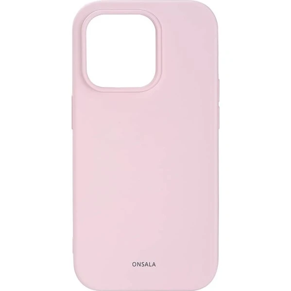 Onsala Silikone Cover Chalk Pink til iPhone 14 Pro