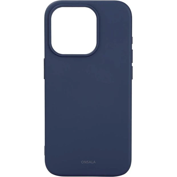 Onsala MagSeries Marineblå iPhone 15 Pro Silikonefølelse