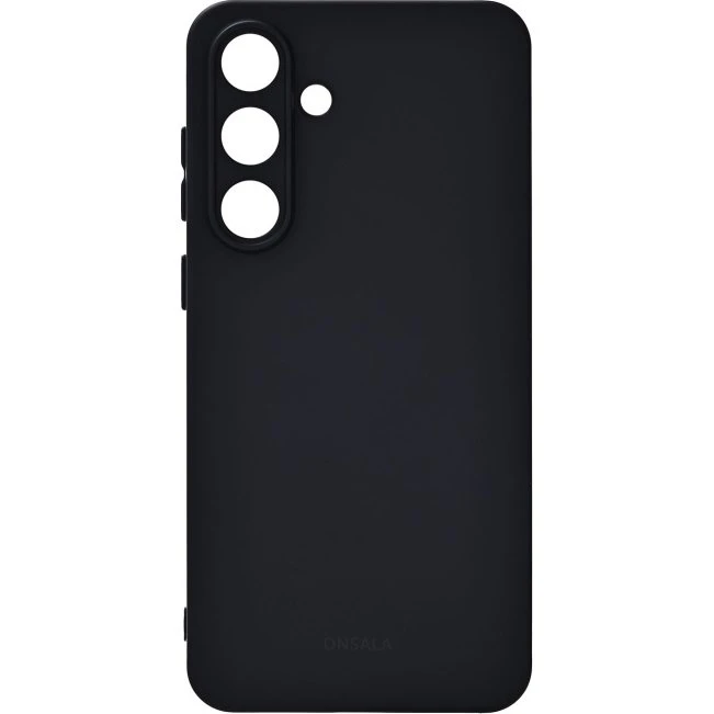 Onsala Silikonefølelse Cover Sort til Samsung Galaxy S25 FE 5G