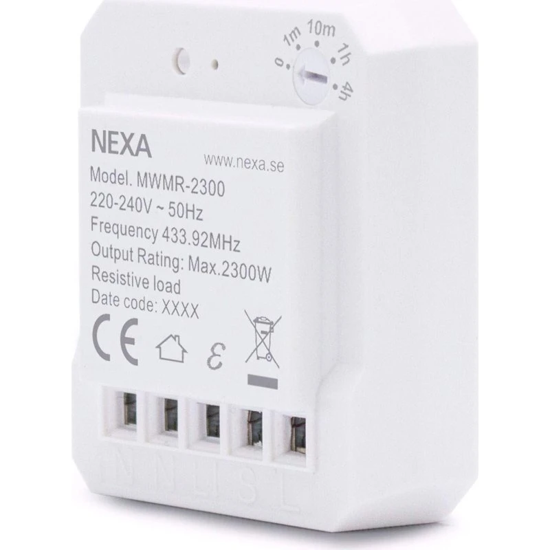 Nexa MWMR-2300 Doserelæ 230 VAC, Hvid